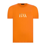 Small Logo Crewneck T-Shirt // Orange (S)