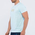 Small Logo Crewneck T-Shirt // Light Blue (S)