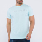 Logo Crewneck T-Shirt // Light Blue (S)