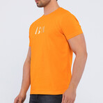 Small Logo Crewneck T-Shirt // Orange (S)