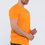 Logo Crewneck T-Shirt // Orange (S)