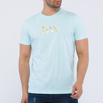 Small Logo Crewneck T-Shirt // Light Blue (S)