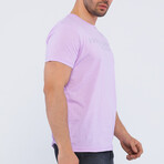 Logo Crewneck T-Shirt // Pink (S)