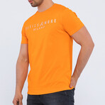 Logo Crewneck T-Shirt // Orange (S)