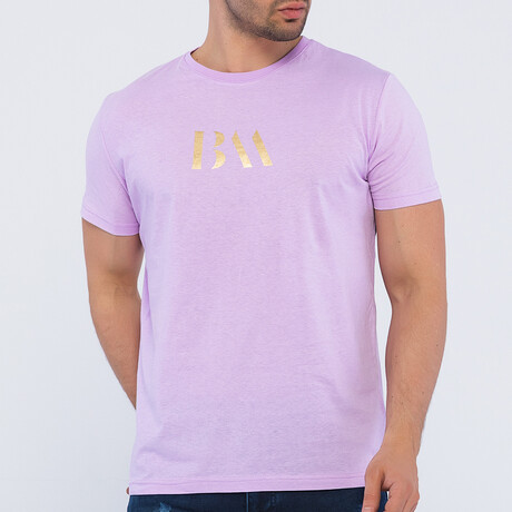 Small Logo Crewneck T-Shirt // Pink (S)