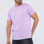 Logo Crewneck T-Shirt // Pink (S)