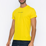 Small Logo Crewneck T-Shirt // Yellow (S)