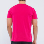 Logo Crewneck T-Shirt // Fuchsia (S)