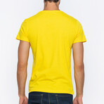 Small Logo Crewneck T-Shirt // Yellow (S)