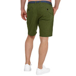 Shorts with Fabric Belt // Army Green (L)