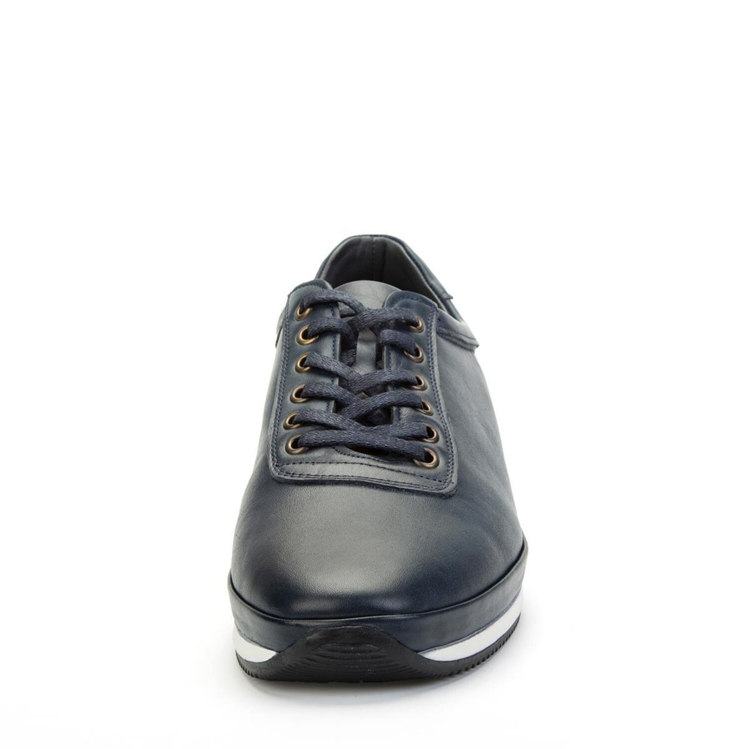 Plain Genuine Leather Shoes // Navy Blue (Euro: 39) - Ducavelli ...