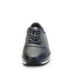 Men's Plain Genuine Leather Casual Shoes // Navy Blue (Euro: 47)