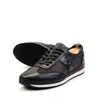 Ducavelli Stripe Genuine Leather Men's Casual Shoes // Black (Euro: 45)