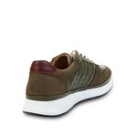 Men's Genuine Leather + Suede Casual Sneakers // Khaki (Euro: 44)