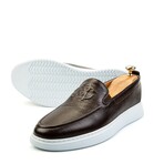 Ducavelli Stamped Flotter Genuine Leather Men's Casual Shoes // Brown (Euro: 44)