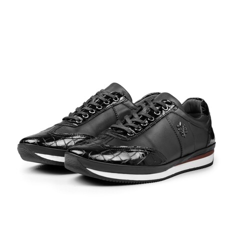 Ducavelli Marvelous Genuine Leather Men's Casual Shoes // Black (Euro: 39)