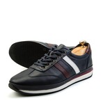 Ducavelli Dynamic Genuine Leather Men's Casual Shoes // Navy Blue (Euro: 44)