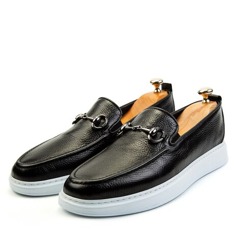 Ducavelli Anchor Flotter Genuine Leather Men's Casual Shoes // Black (Euro: 39)