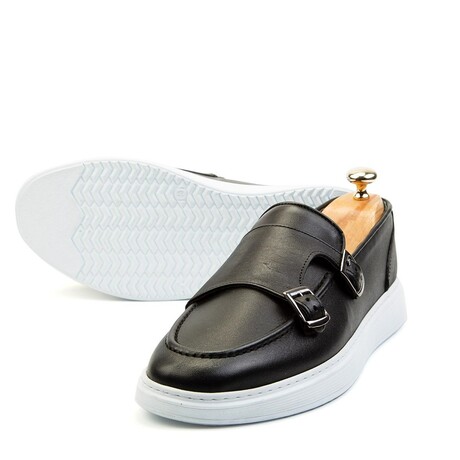 Ducavelli Strap Genuine Leather Men's Casual Shoes // Black (Euro: 39)