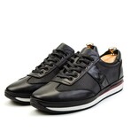 Ducavelli Stripe Genuine Leather Men's Casual Shoes // Black (Euro: 43)