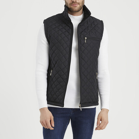 Quilted Vest // Black (S)