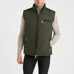 Quilted Vest // Khaki (S)