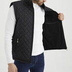 Quilted Vest // Black (XL)