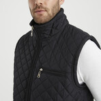 Quilted Vest // Black (L)