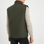 Quilted Vest // Khaki (S)