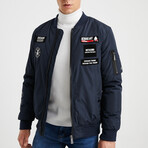 Bomber Jacket // Navy Blue (L)