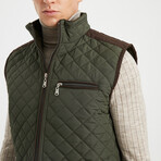 Quilted Vest // Khaki (XL)