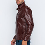 Racer Jacket // Burgundy (S)