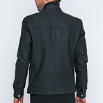 Racer Jacket // Navy Blue Matte (S)