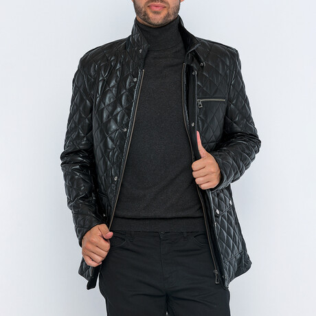 Quilted Jacket // Bright Black (S)