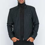 Racer Jacket // Navy Blue Matte (S)