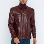 Racer Jacket // Burgundy (S)
