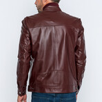 Racer Jacket // Burgundy (S)