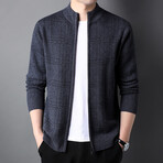 Zip Front Sweater // Gray (XS)