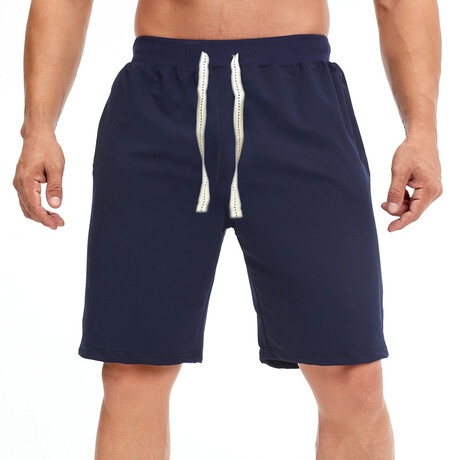 Drawstring Shorts // Navy blue (XL)