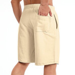 Drawstring Shorts // Apricot (L)