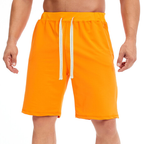 Drawstring Shorts // Orange (XS)