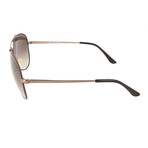 Unisex Aviator // SF131S-211 // Shiny Brown + Gradient Brown