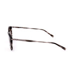 Unisex Round Sunglasses // SF911S-003 // Brown Melange + Brown