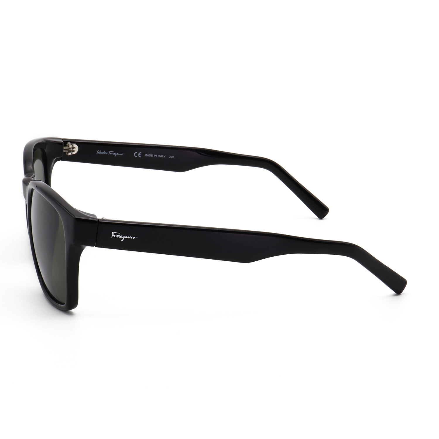 Men's Square Sunglasses // SF959S-001 // Black + Smoke - Ferragamo ...