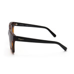 Women's Square Sunglasses // SF955S-214 // Havana + Gradient Brown