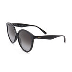 Women's Round Sunglasses // SF1071S-001 // Black + Gradient Smoke