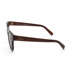 Women's Square Sunglasses // SF1066-210 // Dark Crystal Brown + Gradient Brown