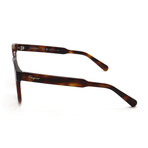 Women's Round Sunglasses // SF1068S-240 5 // Havana + Gradient Brown