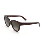 Women's Square Sunglasses // SF1066-210 // Dark Crystal Brown + Gradient Brown