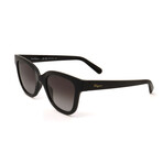 Women's Square Sunglasses // SF1066-001 // Black + Gradient Smoke